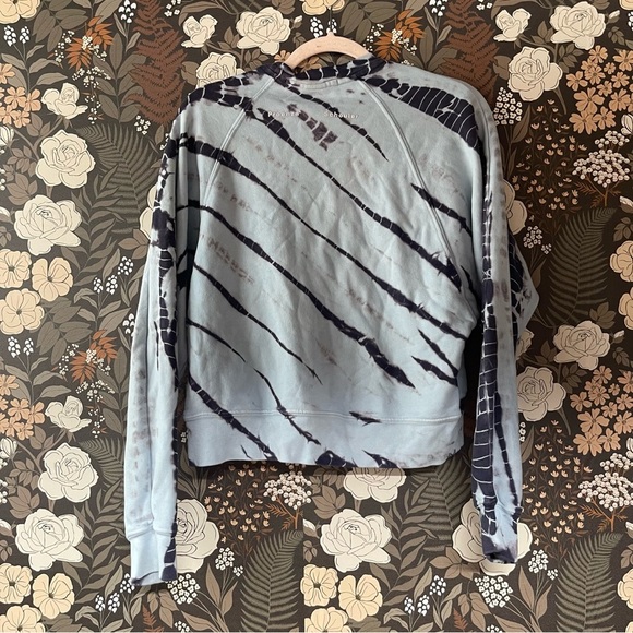 Proenza Schouler White Label Raglan Tie Dye Sweatshirt in blue size XS - Picture 9 of 9